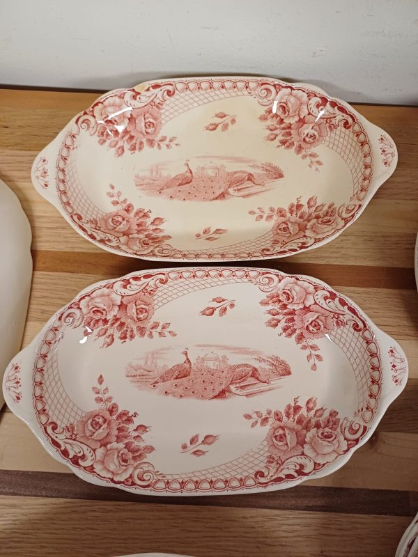 Societe Ceramique Peacock Maestricht - rood - 16 delig - Afbeelding 4