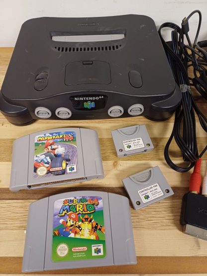 Nintendo 64 & 4 controllers & 2 spelletjes - Afbeelding 4