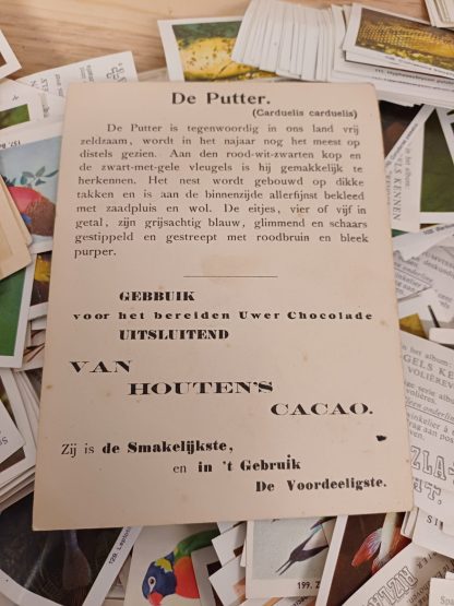 Rizla vogels en vissen  plaatjes & Van Houten's Cacao vogelkaarten - Afbeelding 5