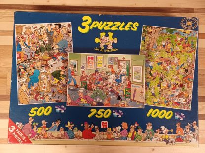 Jan van Haasteren - 3 in 1 puzzel doos & 3 poster