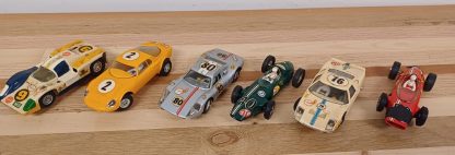 Vintage auto racebaan van Jouef met 6 auto's - Afbeelding 14