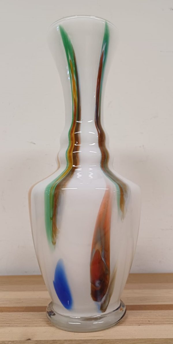Vintage Opaline florence vintage vaas - Afbeelding 3