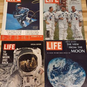 4 Vintage Life Magazine over de ruimte