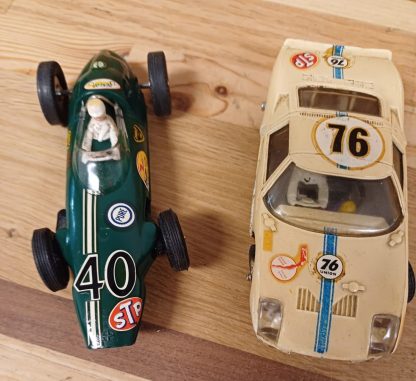 Vintage auto racebaan van Jouef met 6 auto's - Afbeelding 16