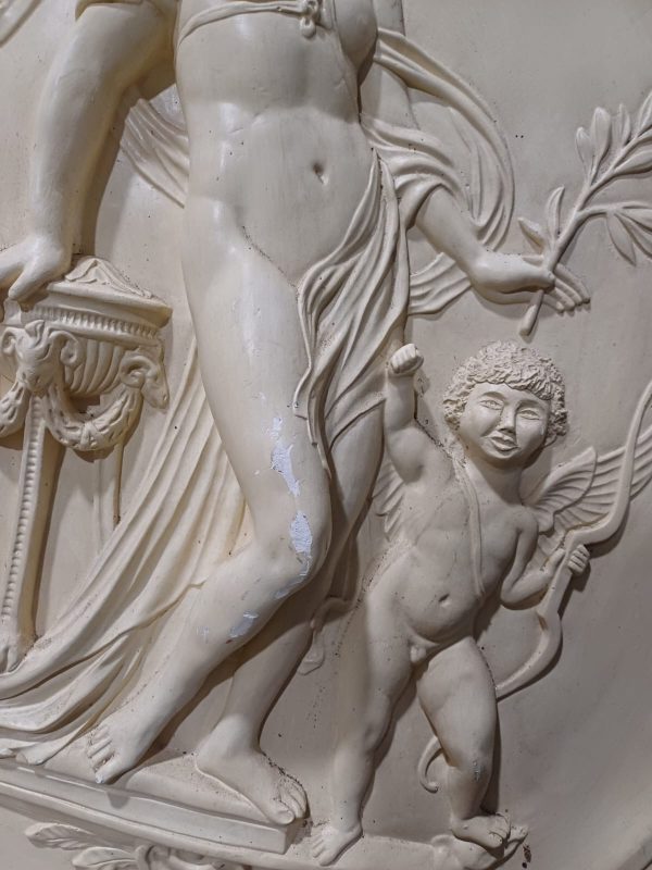 Groot ovaal reliëfschilderij "Aphrodite" - Afbeelding 3