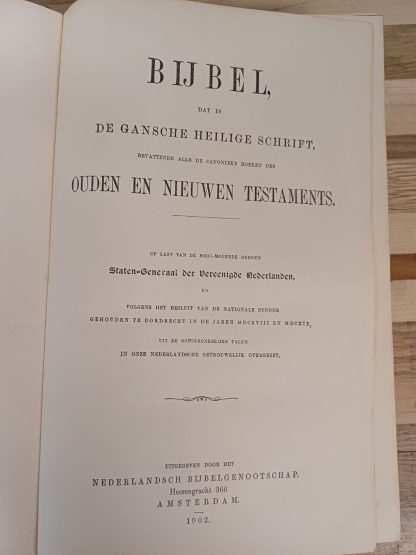 Huwelijks Bijbel 1902 - uitgereikt aan ..... bij de inzegening van hun huwelijk - Afbeelding 2