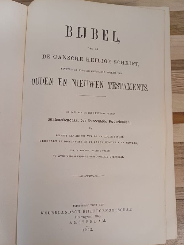 Huwelijks Bijbel 1902 - uitgereikt aan ..... bij de inzegening van hun huwelijk - Afbeelding 2