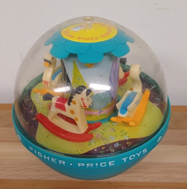 Vintage speelgoed Fisher price roly poly chime bal uit 1972 - Afbeelding 2
