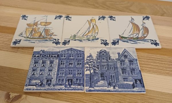 KLM tegeltjes - 5 stuks - Afbeelding 3