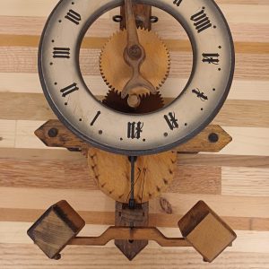 Vintage Buco 1320 houten Foliot wandklok - Baumann