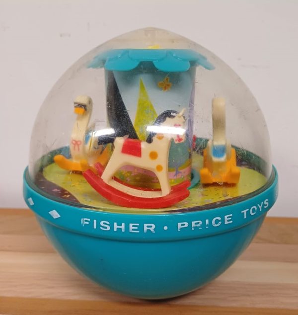 Vintage speelgoed Fisher price roly poly chime bal uit 1972 - Afbeelding 3