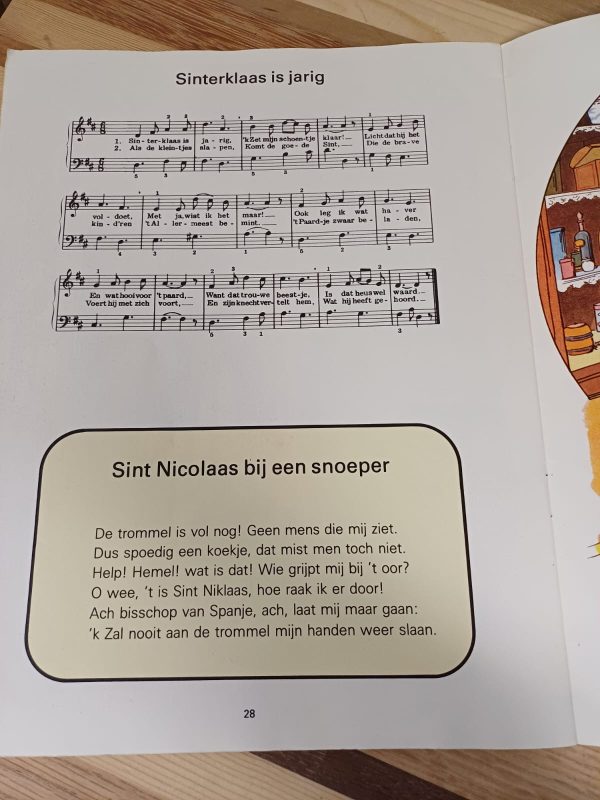 Sint Nicolaas En Zijn Knecht Liedjes boek uit 1850 - Afbeelding 4