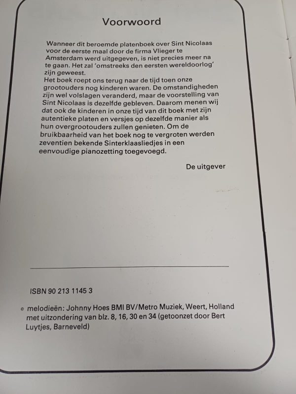 Sint Nicolaas En Zijn Knecht Liedjes boek uit 1850 - Afbeelding 5