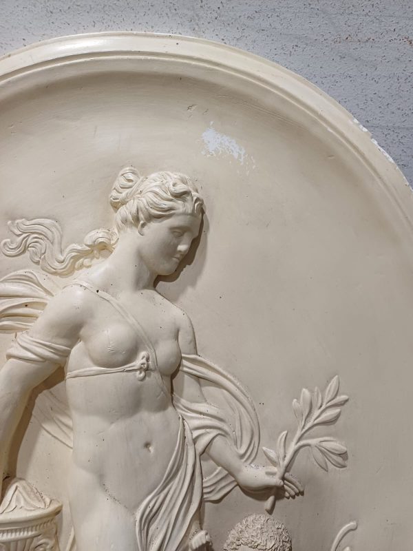 Groot ovaal reliëfschilderij "Aphrodite" - Afbeelding 2
