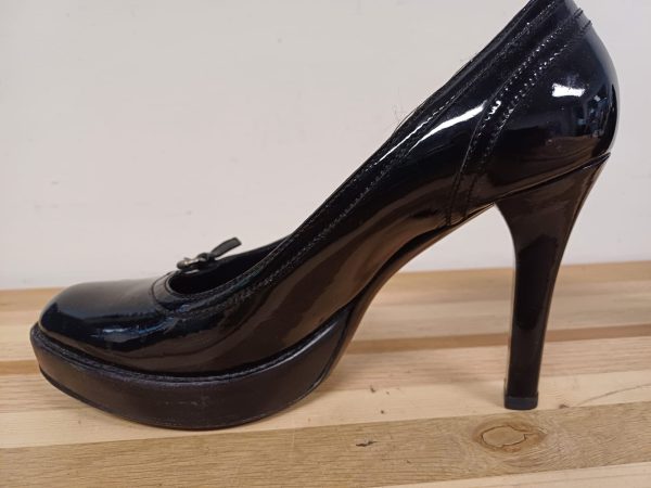Gucci zwarte lakleren plateau pumps - maat 38C - Afbeelding 3