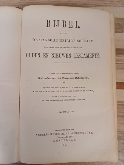 Huwelijks Bijbel 1904 - uitgereikt aan ..... bij de inzegening van hun huwelijk - Afbeelding 11