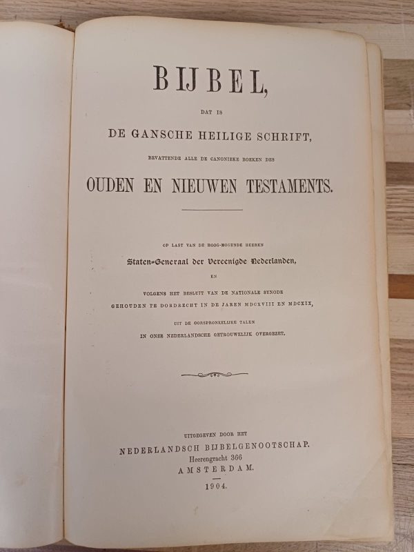 Huwelijks Bijbel 1904 - uitgereikt aan ..... bij de inzegening van hun huwelijk - Afbeelding 11