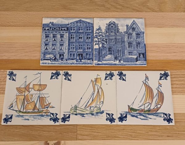 KLM tegeltjes - 5 stuks