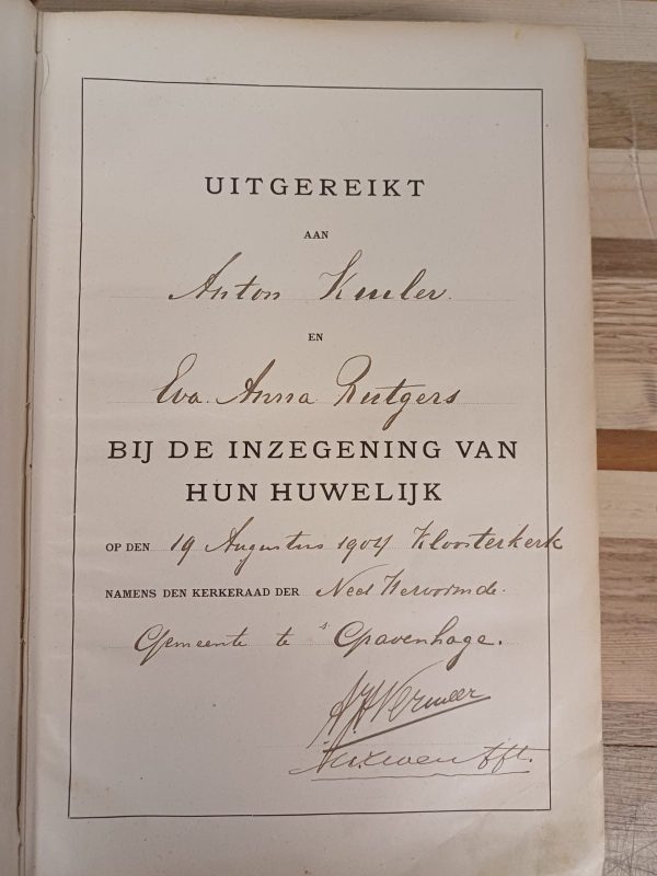 Huwelijks Bijbel 1904 - uitgereikt aan ..... bij de inzegening van hun huwelijk - Afbeelding 14