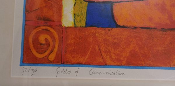Zeefdruk Briels - Goddes of communication - 72/190 - Afbeelding 12