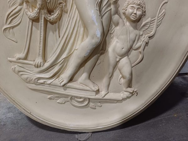 Groot ovaal reliëfschilderij "Aphrodite" - Afbeelding 9
