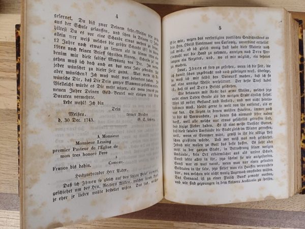 5 Gesammelte Werke 1855 - Lessing boeken 1 t/m 10 - Afbeelding 2