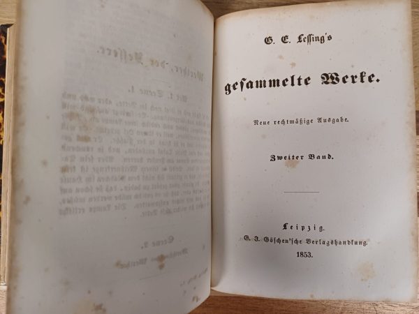 5 Gesammelte Werke 1855 - Lessing boeken 1 t/m 10 - Afbeelding 5