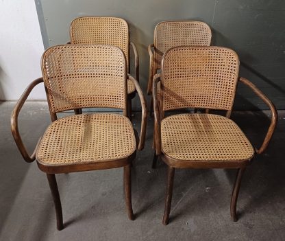 4 FMG Thonet stoelen & armleuning - Afbeelding 10