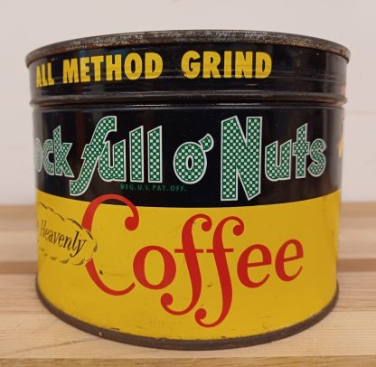 2 Vintage coffee blikken & Koffiezak met inhoud - Afbeelding 3
