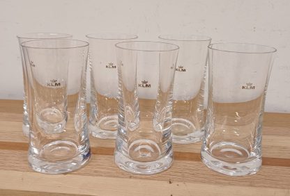 6 KLM Business Class glazen - Afbeelding 6