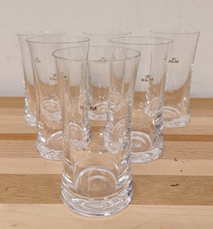 6 KLM Business Class glazen - Afbeelding 4