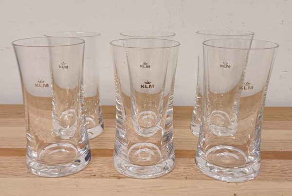 6 KLM Business Class glazen - Afbeelding 2