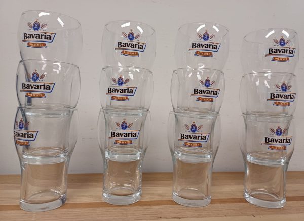 130 Bavaria bierglazen