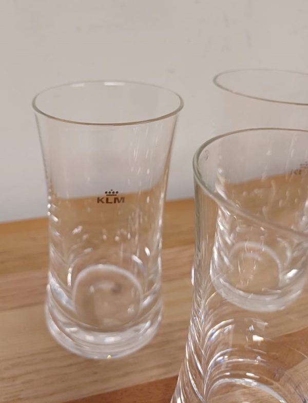 6 KLM Business Class glazen - Afbeelding 8