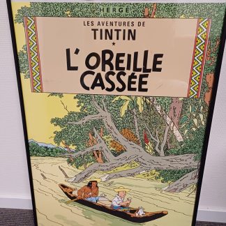 Kuifje poster - les aventure de tintin L' oreille Cassée