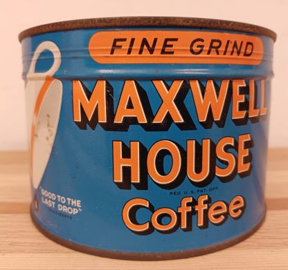 2 Vintage coffee blikken & Koffiezak met inhoud - Afbeelding 8