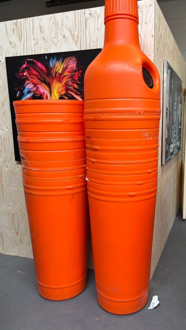 Kunststof containers / afvalbak voor flessen en blikjes - 18 stuks - Afbeelding 2