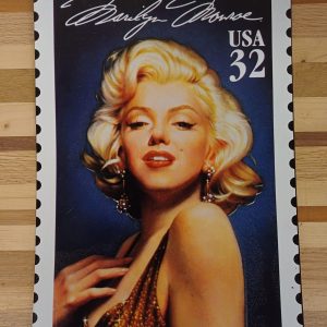 Metaalplaat van Marilyn Monroe