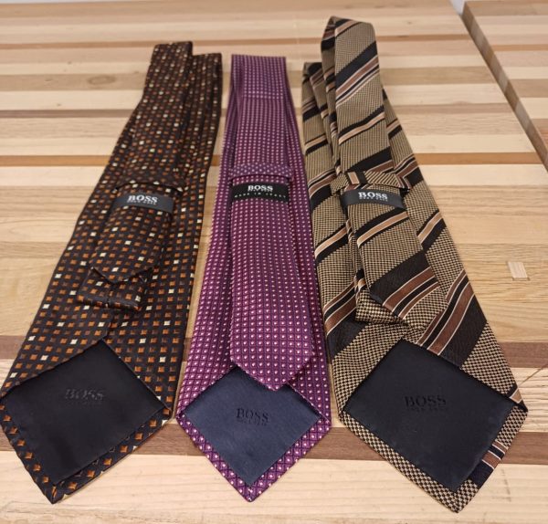 Hugo Boss stropdassen - 100% zilk - 3 stuks - Afbeelding 3