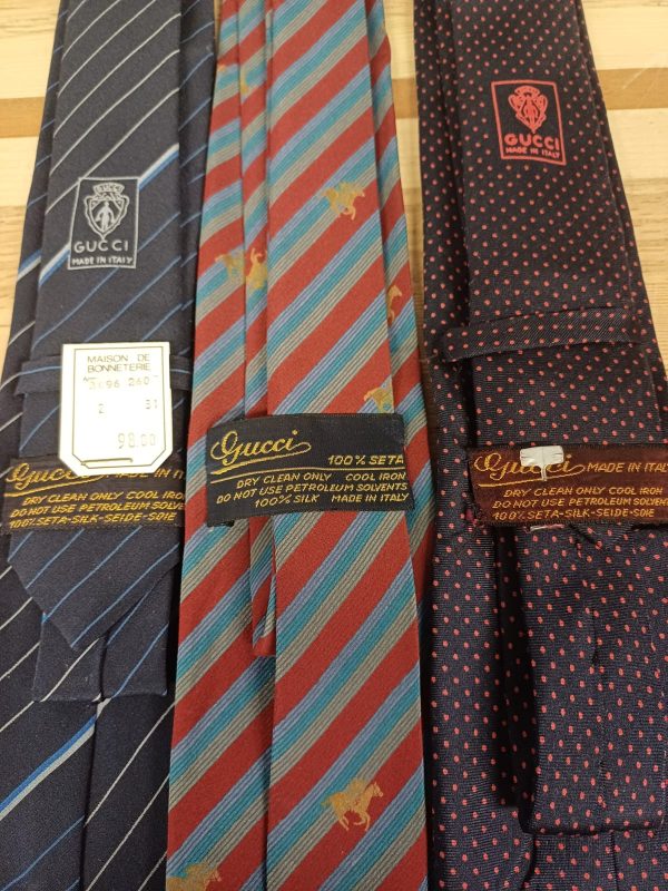 Gucci Stropdassen - 100% Zilk - 3 stuks - Afbeelding 4