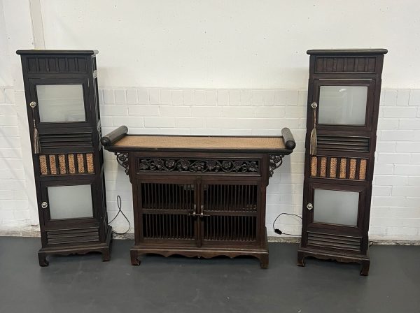 Zeer mooie tv kast / dressoir & 2 kasten voorzien van verlichting - Afbeelding 7