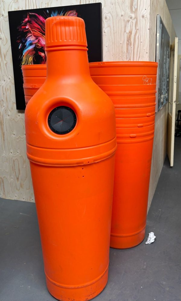 Kunststof containers / afvalbak voor flessen en blikjes - 18 stuks - Afbeelding 4