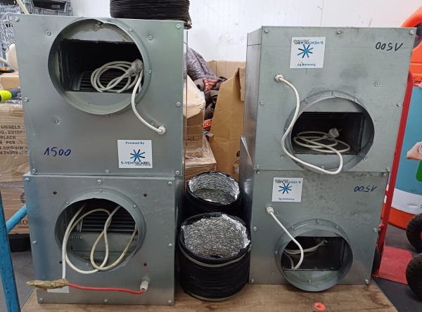 Afzuigbox - 1500 m3 - 4 stuks