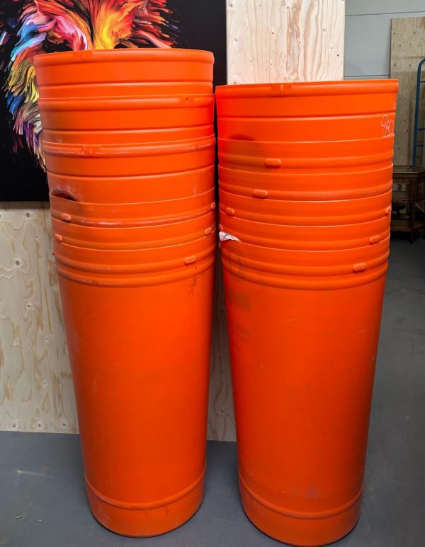 Kunststof containers / afvalbak voor flessen en blikjes - 18 stuks - Afbeelding 5