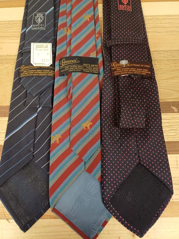 Gucci Stropdassen - 100% Zilk - 3 stuks - Afbeelding 3