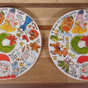 Blond Amsterdam kerstborden - 2 stuks
