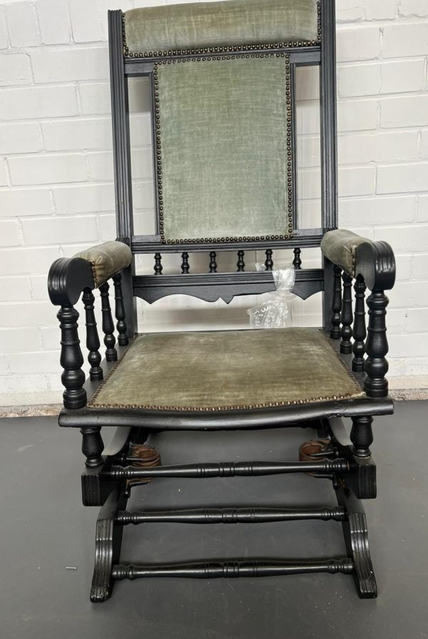 Vintage Engelse schommelstoel - Afbeelding 7