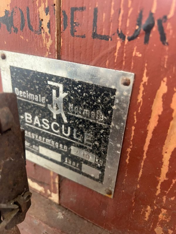 Antieke Bascule weegschaal - Afbeelding 7