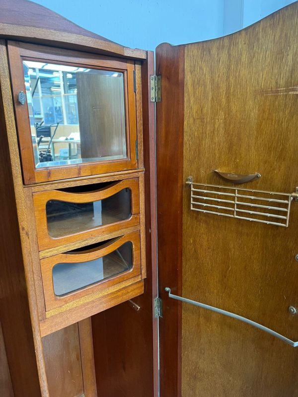 Vintage kledingkast - Wortelnotenhout style - Afbeelding 10