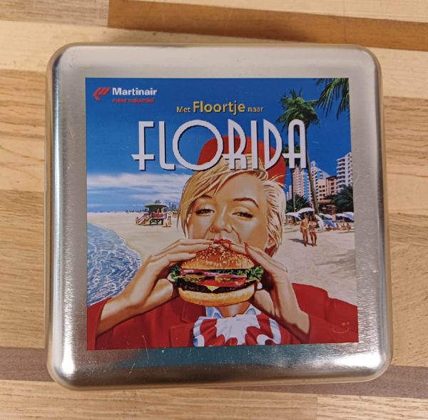 Vintage blik Martinair lunchbox - 4 stuks - Afbeelding 3